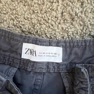ZARA Women's Slate Gray Utility Pants